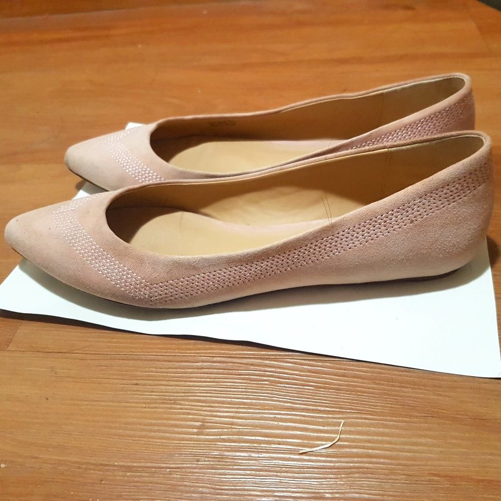 Joe's Jeans Baby Pink Suede Flats Size 8